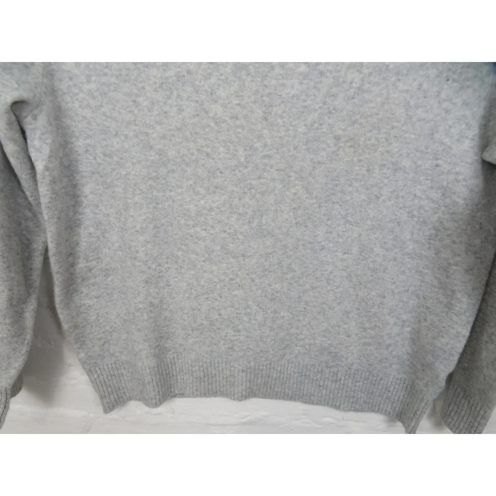 J.Crew Extra Soft Sweater Mens XL Gray Crew Neck Knit Pullover Acrylic Wool